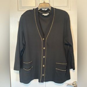 Eccotoo Vintage gold and black‎ jacket Size 2XL